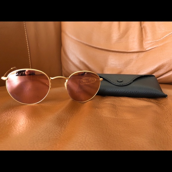 Rayban Round Flash Lenses Sunglasses